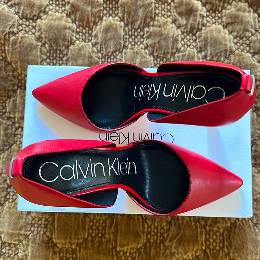 CALVIN KLEIN - sebrina nappa pumps